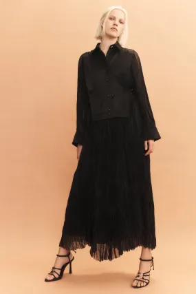 Aeriel Bib Front Maxi Dress Aeriel Bib Front Maxi Dress