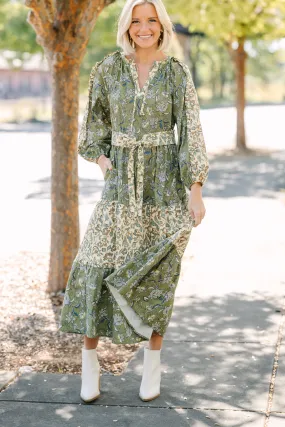 All I Can See Green Floral Maxi Dress All I Can See Green Floral Maxi Dress