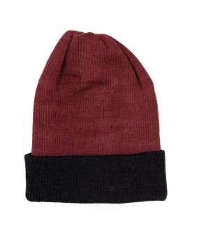Alpaca Beanie - Reversible Ribbed - Sangria Alpaca Beanie - Reversible Ribbed - Sangria