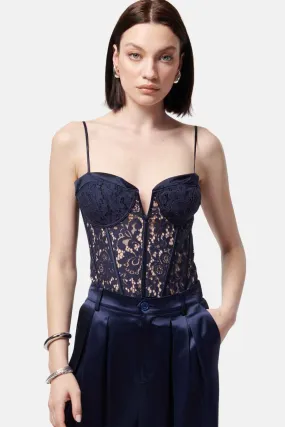 Anne Corded Lace Bodysuit Storm Anne Corded Lace Bodysuit Storm