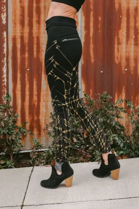 Arrow Leggings - Black/Gold Arrow Leggings - Black/Gold