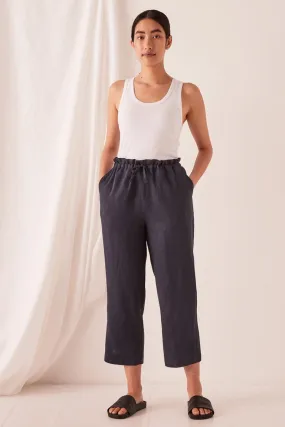 Assembly Label - Ollie Linen Pants - True Navy Assembly Label - Ollie Linen Pants - True Navy