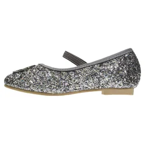 bebe Toddler Girls Ballet Flats with Elastic Strap Chunky Glitter Mary Jane Sandals bebe Toddler Girls Ballet Flats with Elastic Strap Chunky Glitter Mary Jane Sandals