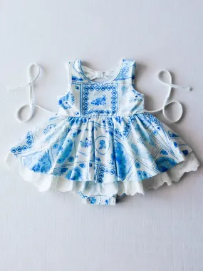 Belle Bubble - Patchwork Blue Belle Bubble - Patchwork Blue