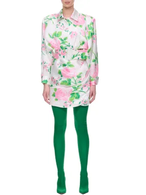 Belted Rose Dress (321-E-ROSALIND) Belted Rose Dress (321-E-ROSALIND)