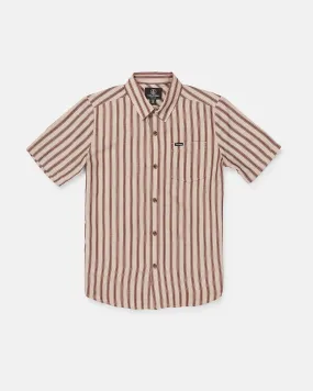 Big Boys Arvostripe Short Sleeve Shirt - Khaki Big Boys Arvostripe Short Sleeve Shirt - Khaki