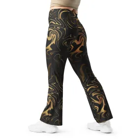 Black & Gold Flare Leggings Black & Gold Flare Leggings
