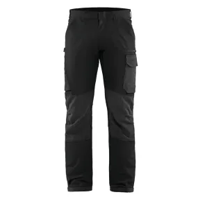 Blaklader 1422 4-Way Stretch Service Work Trousers Black / Dark Grey Blaklader 1422 4-Way Stretch Service Work Trousers Black / Dark Grey