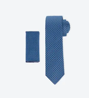 Blue-White Dotted Tie Blue-White Dotted Tie