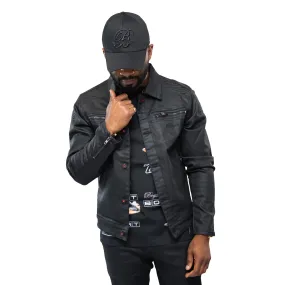 Bogart Dark Collection Coated Denim Jacket Bogart Dark Collection Coated Denim Jacket