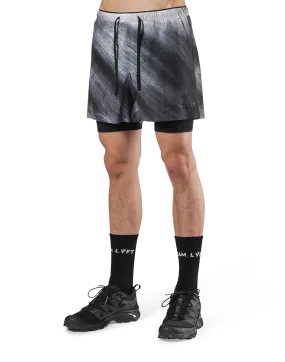 Born To LÝFT Stretch Layered Shorts - Grey Born To LÝFT Stretch Layered Shorts - Grey