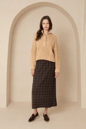 Brown Plaid Skirt Brown Plaid Skirt