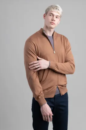 Brown Zip-Up Sweater Brown Zip-Up Sweater