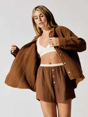 Bubble Shirt - Chocolate Bubble Shirt - Chocolate
