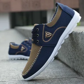 Casual Men Masculino Canvas  British Loafer Flat Shoes Casual Men Masculino Canvas  British Loafer Flat Shoes