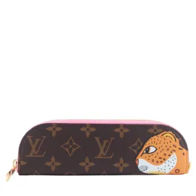 Charlotte Monogram Canvas Pencil Pouch Charlotte Monogram Canvas Pencil Pouch