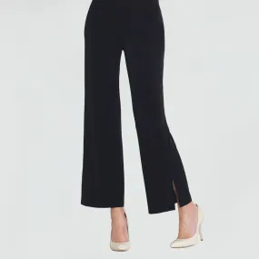 Clara Sun Woo Signature Side Slit Ankle Pant - 4 Colors, Black, White, Ivory, Navy PT28 Clara Sun Woo Signature Side Slit Ankle Pant - 4 Colors, Black, White, Ivory, Navy PT28