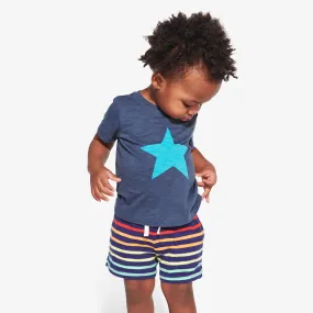 Clearance baby play short in rainbow stripe Clearance baby play short in rainbow stripe