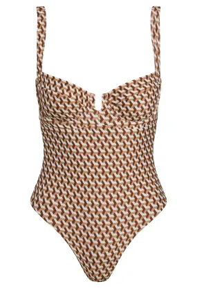 Clovelly One Piece - Husk Geo Clovelly One Piece - Husk Geo