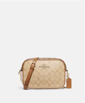 Coach Jamie Camera Bag In Blocked Signature Light Khaki Chalk Multi Coach Jamie Camera Bag In Blocked Signature Light Khaki Chalk Multi