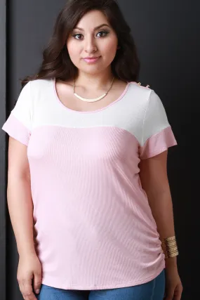 Color Block Button Accent Top Color Block Button Accent Top