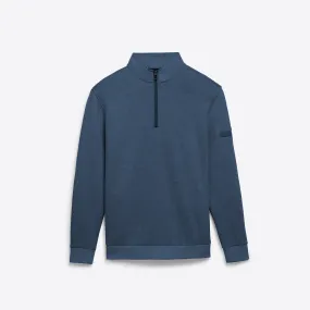 COMFORT Solid Heather Quarter Zip Mock Neck Pullover COMFORT Solid Heather Quarter Zip Mock Neck Pullover