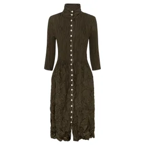 Contrast Nehru Coat Dress | Alquema Contrast Nehru Coat Dress | Alquema
