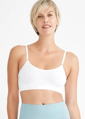 Convertible Scoop Neck Unlined Bralette - Outlast® Seamless Convertible Scoop Neck Unlined Bralette - Outlast® Seamless