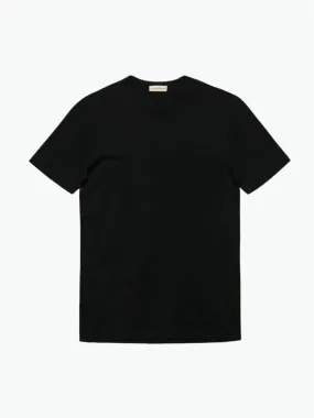 Crewneck Cotton Tailor Fit T-shirt Black Crewneck Cotton Tailor Fit T-shirt Black