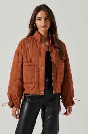 Dalia Quilted Cinched Jacket Dalia Quilted Cinched Jacket
