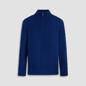 Diagonal Stitch Quarter Zip Sweater Diagonal Stitch Quarter Zip Sweater