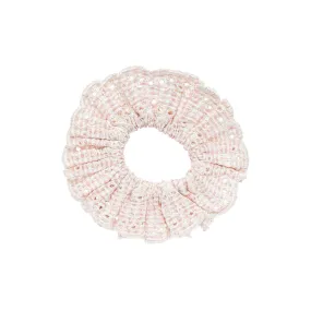 Eyelet Scrunchie in Pink Gingham Eyelet Scrunchie in Pink Gingham