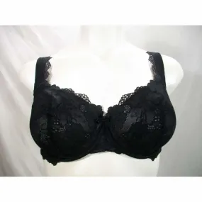 Felina 110026 Monica Unlined Lace Semi Demi Underwire Bra 38DD Black NWT Felina 110026 Monica Unlined Lace Semi Demi Underwire Bra 38DD Black NWT