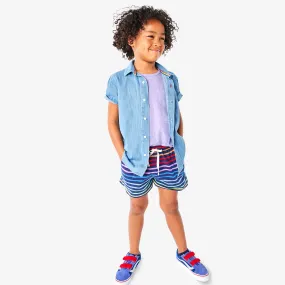 Field short in rainbow stripe Field short in rainbow stripe