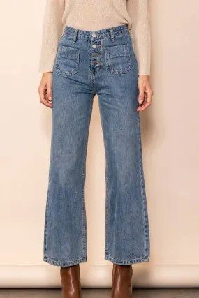 Frankie Front Pocket Flared Jeans Frankie Front Pocket Flared Jeans