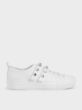 Gem-Embellished Platform Sneakers Gem-Embellished Platform Sneakers