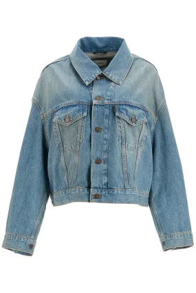 HAIKURE denim boxy jacket with spencer HAIKURE denim boxy jacket with spencer
