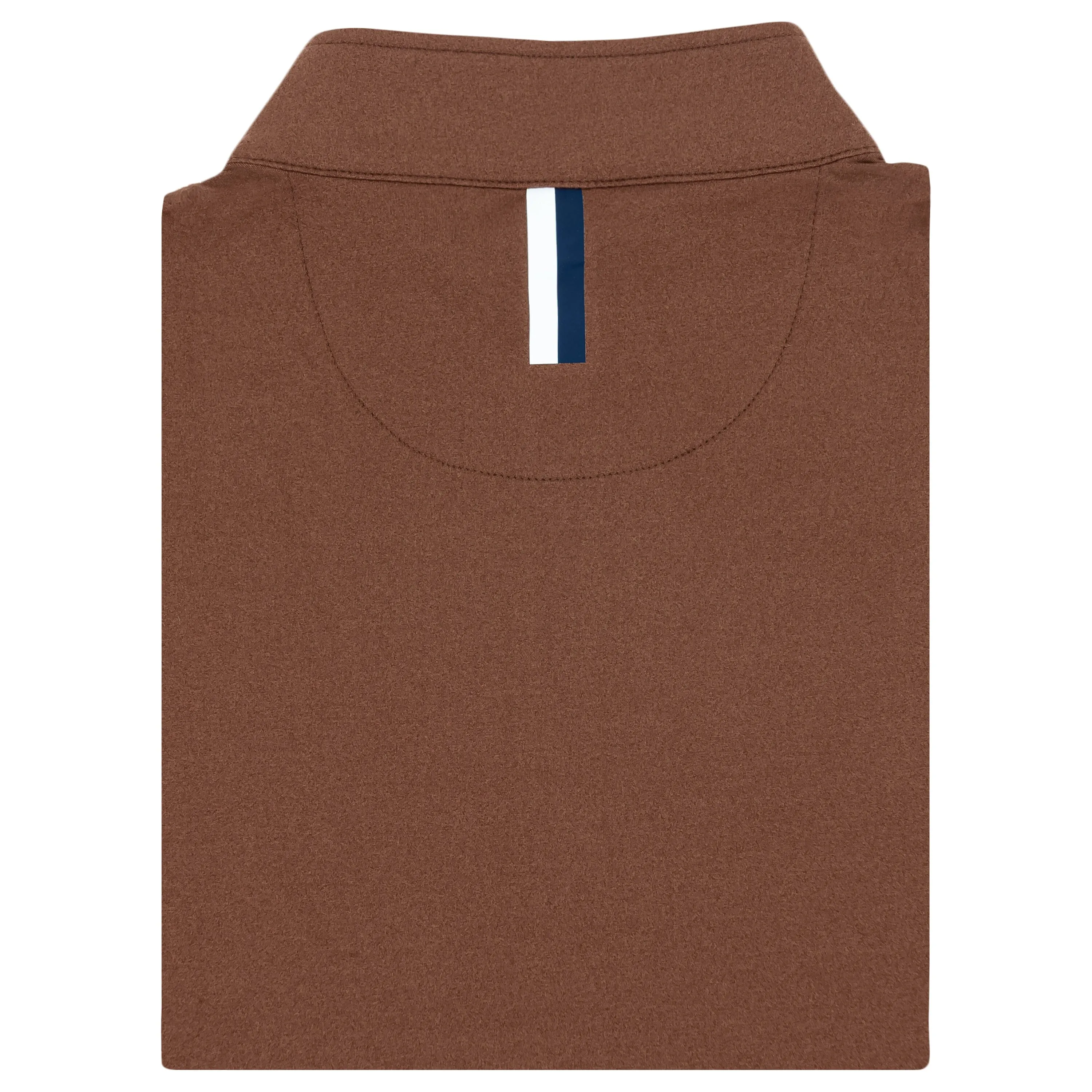 Heather Performance Q-Zip | Heather - Saddle Brown/Chocolate