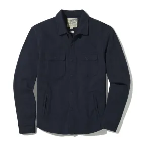 Hogan Knit Loopback Shirt Jacket - Dark Navy Hogan Knit Loopback Shirt Jacket - Dark Navy