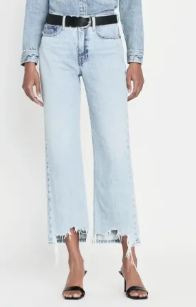 Le Jane Crop Bite Hem in Fizz Indigo Le Jane Crop Bite Hem in Fizz Indigo
