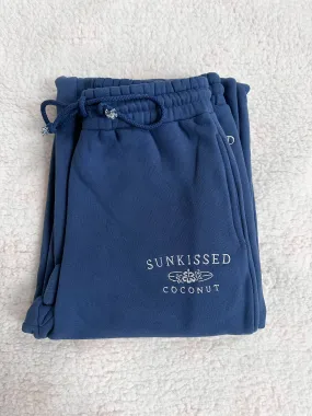 Louis Sailor Blue Sunkissedcoconut Embroider Flare Sweatpants Louis Sailor Blue Sunkissedcoconut Embroider Flare Sweatpants