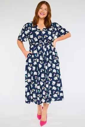 Marley Caticorns Navy Dress Marley Caticorns Navy Dress
