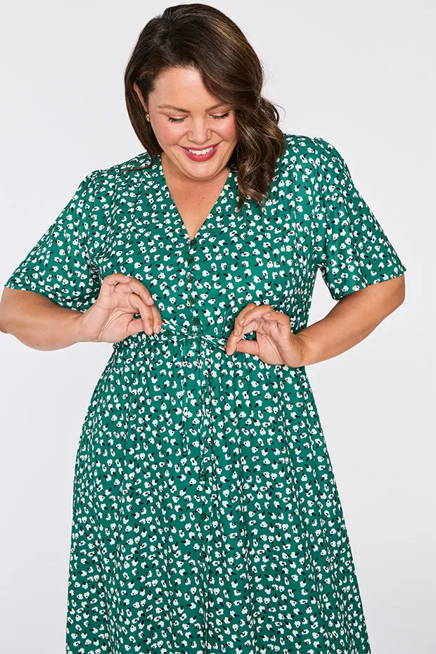 Marley Green Floral Dress