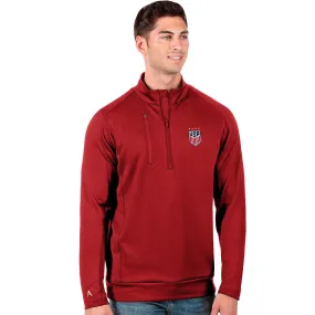 Men's Antigua USMNT Generation 1/4 Zip Red Pullover Men's Antigua USMNT Generation 1/4 Zip Red Pullover