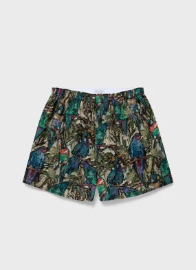 Men's Classic Boxer Shorts in Liberty Fabric in Jungle Men's Classic Boxer Shorts in Liberty Fabric in Jungle