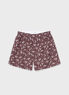 Men's Classic Boxer Shorts in Liberty Fabric Red Pepper Floral Men's Classic Boxer Shorts in Liberty Fabric Red Pepper Floral