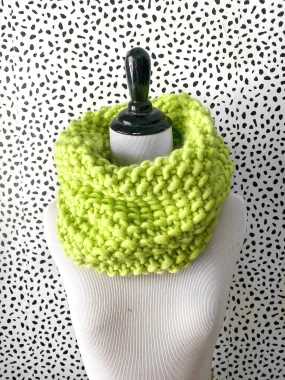 Merino Bubble Fluff Cowl in Frosted Lime Merino Bubble Fluff Cowl in Frosted Lime