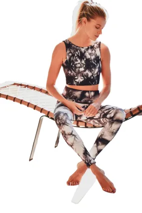 Mono B Smokescreen Tie-Dye Ribbed Seamless Highwaist Leggings APH3049 Mono B Smokescreen Tie-Dye Ribbed Seamless Highwaist Leggings APH3049