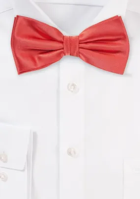 Neon Coral Solid Bowtie Neon Coral Solid Bowtie