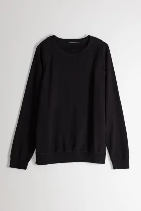 NS2117A-1 250g French Terry Long Sleeve Crew in Black NS2117A-1 250g French Terry Long Sleeve Crew in Black